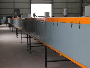 The second time drying section